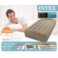 Intex Pillow Rest MidRise Air Bed Mattress Airbed w Built In Pump