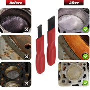 2Pcs Heavy-Duty Carbide Scraper Set, Gasket Remover & Cleaning Tool Kit with Non-Slip Ergonomic Grip for Automotive Maintenance