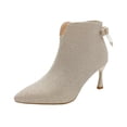 thumbnail image 3 of Mostsola Kitten Heel Ankle Boots for Women Side Zip Pointy Toe Bowknot Dress Booties Stiletto, 3 of 7