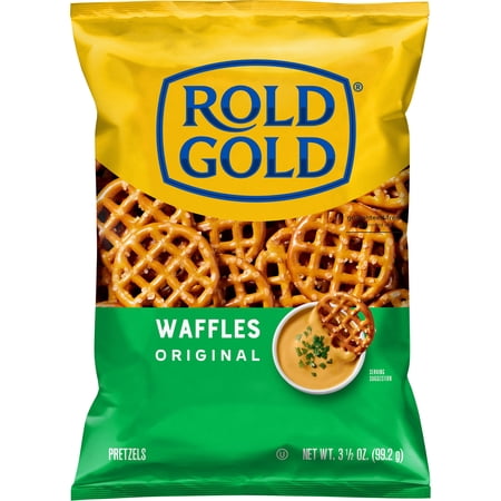 Rold Gold Pretzels, Orignal Waffle, 3.5 oz Bag