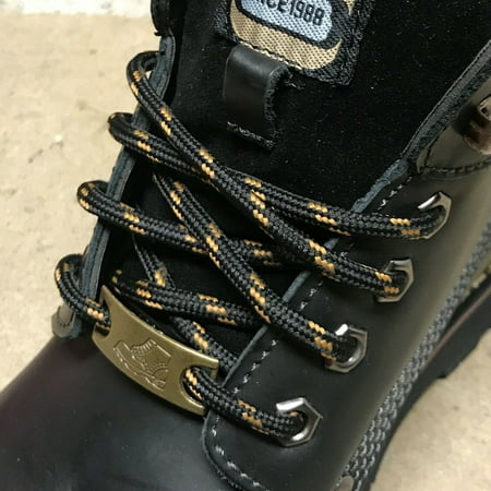 

5MM Thick Heavy Duty Round Boot Laces Shoelaces replacements strings for Hiking Walking Construction Safety Work Boots Shoes 39 40 48 54 55 60 63 72 Inches
