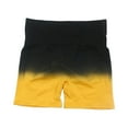 thumbnail image 1 of Pantalones cortos de yoga para mujer, elásticos, transpirables, de cintura alta, para levantar glúteos Amarillo Grande, 1 of 5