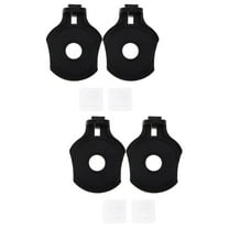 4 Sets Wall-mounted Soap Dispenser Bracket Space Saving Dispenser Holder (Black)