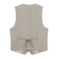 thumbnail image 5 of Cloudstyle Men's Single-Breasted Striped Vest, 5 of 12