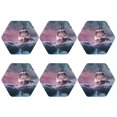 thumbnail image 2 of Balery 6 Pcs Boat Lighthouse Storm Wavesleather Coasters Set, Drink Table Cup Coasters For Living Room Kitchen Coffee Decor, 2 of 9