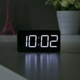 thumbnail image 4 of LED Digital Alarm Clock with USB Port Snooze Table Electronic Clock (Black), 4 of 9