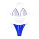 thumbnail image 4 of Traje de baño de 2 piezas para mujer, trajes de baño para mujer, bikini con cordón ajustable Love para mujer, 4 of 6