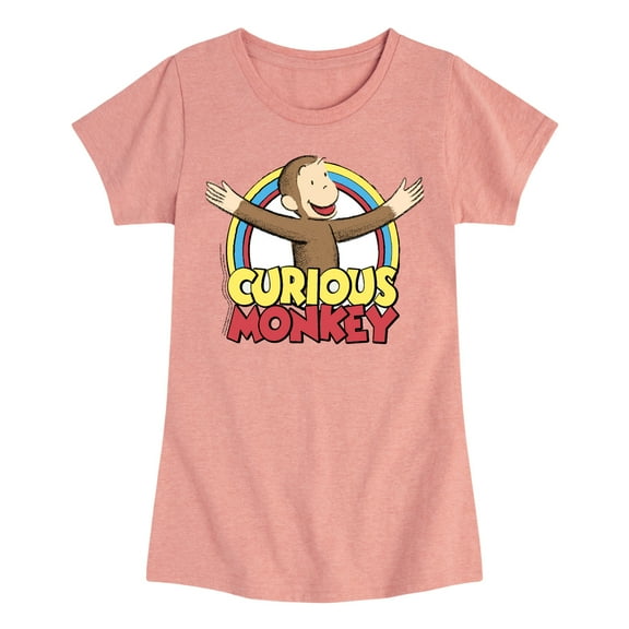 Curious George - Classic Cartoons - Curious George - Toddler & Youth Girls Short Sleeve Graphic T-Shirt