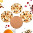 thumbnail image 6 of GZHJMY Ghost Round Coaster, 4 Pcs Heat Resistant Absorbent Drink Coaster for Kitchen Bar Cafe Decor, 6 of 7