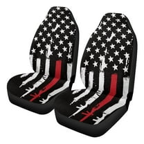 Uorisanigo Car Seat Cover Fit Four Seasons, British Flag Car Seat Cover Front Seats Protectors, 2 PCS Bottom Seats Covers of Full Wrapped Edge, Universal Fit for Most Cars, SUV, Van