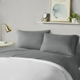 thumbnail image 4 of Microfiber All Season Soft Touch Sheet Set Comfort Classics, Twin, Charcoal, 4 of 16