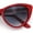 Red - Smoke, variant on SA106 Womens Classic Gothic Mod Cat Eye Sunglasses Tortoise - Brown
