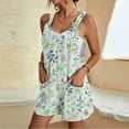 thumbnail image 1 of Combinaison Shorts pour Femmes, Combinaison Décontractée à Bretelles avec Poches, 1 of 6