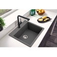 thumbnail image 3 of Houzer Quartztone 25 in Slate Granite Composite Topmount Single Bowl Kitchen Sink - SG-300 SLATE, 3 of 6