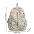 thumbnail image 5 of Stylish Unisex Travel Backpack with Zippered Large Capacity Bear Print School Bag for Books and Essential Nylon Daypack, 5 of 20