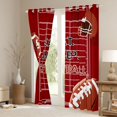 thumbnail image 3 of Erosebridal Teens Eat Sleep Baseball Blackout Curtains Set of 2 (52x84 Each),Sport Gamer Window Curtains for Kids Boys Girls,Breathable Home Decor, 3 of 6