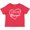Red, variant on Inktastic I Love My Meemaw in White Chalk Heart Boys or Girls Baby T-Shirt