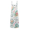 thumbnail image 5 of Ovzne Robes pour Femmes Robe Femme Robes d'Été pour Femmes Imprimé Sans Manches Col Rond Robe Décontractée Robes Robe d'Été Imprimée Liquidation, 5 of 5