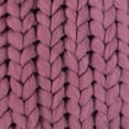 thumbnail image 5 of Northlight Cable Knit Plush Throw Blanket - 50" x 60" - Orchid Purple, 5 of 8