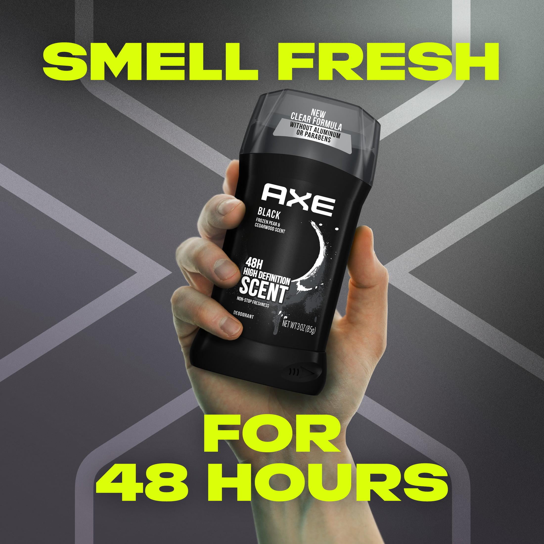 Axe Black Long Lasting Antiperspirant Deodorant Stick, Frozen Pear and Cedarwood, 3 oz