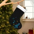 thumbnail image 2 of Cauagu Color Musical Notes for Christmas Stockings,1-Pack Large Xmas Stocking Holiday and Farmhouse Stocking Fit for Christmas Holiday Party Decoration(17.7*11 Inch), 2 of 7