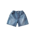 thumbnail image 2 of Boys' Jean Short Stretchy Soft Slim Fit Classic Denim Shorts Toddler and Boys 0-8Y Summer Casual Shorts, Blue 0-1 Years, 2 of 8