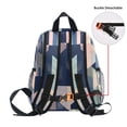 thumbnail image 5 of FORMRS School Backpack with Front Zippered Pocket 12" Student Travel Daypack, Pink Stripes, 5 of 6
