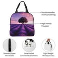 thumbnail image 4 of Easygdp Lavender Field Sunset Bolsa Térmica Premium - Tela Oxford Impermeable, Gran Capacidad, Bolsillo Frontal, Unisex para Trabajo, Escuela, Actividades al Aire Libre y Picnics, 4 of 8