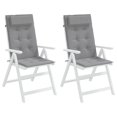 thumbnail image 4 of vidaXL Highback Chair Cushions 2 pcs Grey Oxford Fabric, 4 of 4