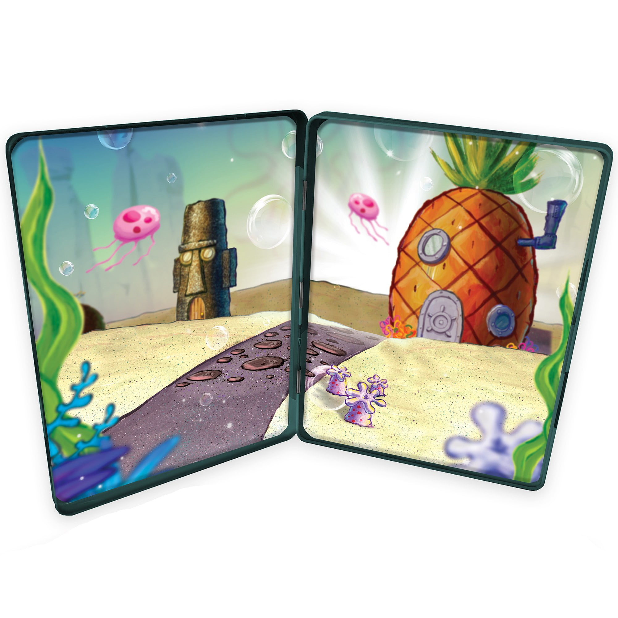 Magnetic Creations Tin: Spongebob - Creative Storytelling Playset, 40 Pop-Out Magnets, Beautiful Play Scene, Mix & Play Toy, Kids-Toddlers Ages 3+