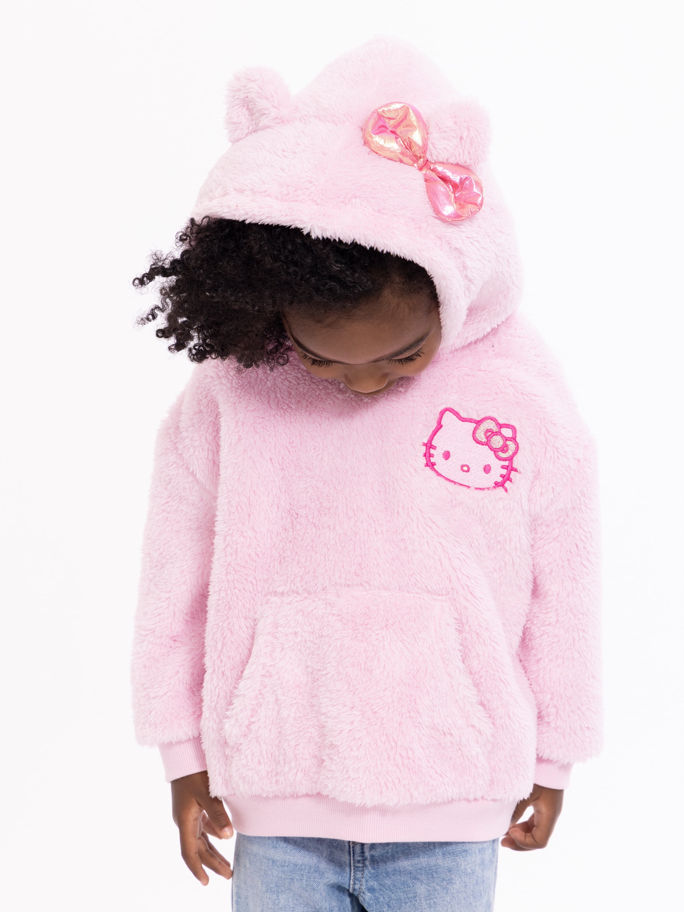 Hello Kitty Toddler Girls Plush Cosplay Hoodie, Sizes 12M-5T