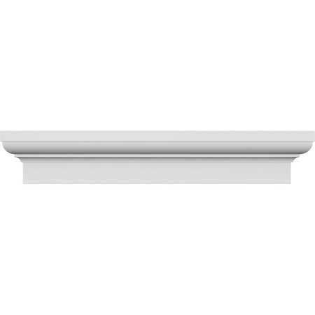 

Ekena Millwork 82 Bottom Width x 86 1/4 Top Width x 5 1/2 H x 1 3/4 P Stafford Crosshead