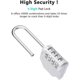 thumbnail image 2 of Combination Padlock, 2.2 Inch Long Shackle Lock, 4 Digit Re-settable Combination Lock for School, Gym, Outdoor Shed Locker, Hasp Cabinet, Gate(Sliver), 2 of 4