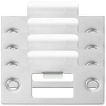 GAXIRE 4-Pack Door Strike Plates 7.02 x 4.07 cm Metal Replacement Hardware