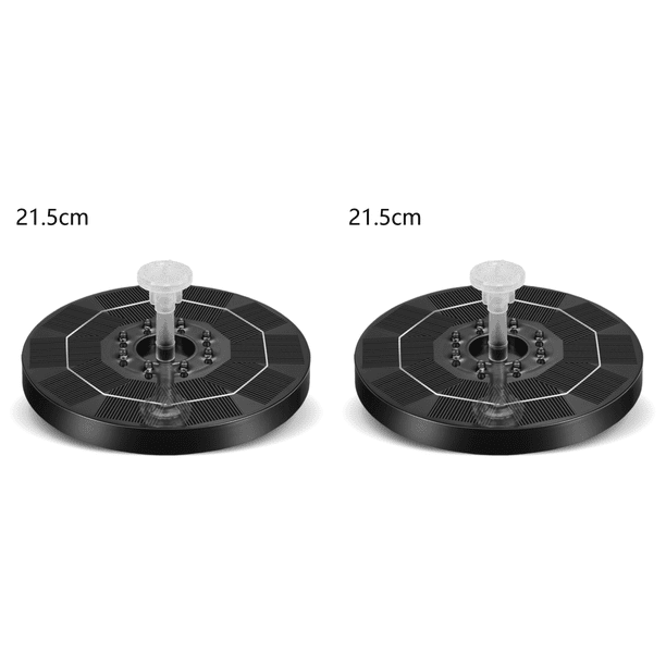 Fuente Solar 5 W Con 6 Boquillas LED para Baño Pájaros