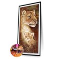 thumbnail image 2 of Cuadros Decorativos Kit de pintura de diamante 5D DIY Lion Tiger Full Square Drill Mosaic (ZQF8121) Likrtyny embutido en tela, 2 of 6