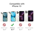 thumbnail image 3 of JETech 3 in 1 Case for iPhone 13 6.1-Inch, with 2-Pack Screen Protector and Camera Lens Protector, Non-Yellowing Shockproof Bumper Phone Cover, Full Coverage Tempered Glass Film (Clear), 3 of 7