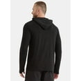 thumbnail image 3 of Athletic Works Men's Tri Blend Long Sleeve T-Shirt Hoodie, Sizes S-3XL, 3 of 5
