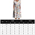 thumbnail image 2 of Vestido De Mujer Vestidos casuales florales Vestido plisado de verano suave para fiesta navideña (Naranja XL) Cgtredaw para Mujer Naranja T S, 2 of 6