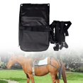 thumbnail image 2 of Reusable Horse Manure Catcher Bag & Poop Diaper, Easy Fit Lightweight Oxford Cloth Equine Waste Collection System for Riding, Park & Street Use, Black - Large Capacity, 2 of 8