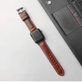 thumbnail image 2 of HUAFIY Apple Watch Band 42mm 44mm 45mm 49mm Men Leather Strap iWatch Series 8/7/6/5/ 4 3 2 1 SE,Ultra, 2 of 4