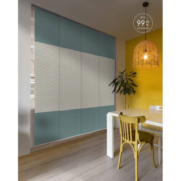 Persianas con panel GoDear Design Blackout, 45,8 a 86 x 244 cm