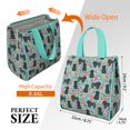 thumbnail image 3 of Bichon Dog Blue Florals Insulated Lunch Bag for Women & Adults,Large Portable Soft Cooler Lunch Bag,Thermal Food Storage Tote with Pearl Cotton,8.66L,8.75x5.75x9.5 Inch, 3 of 6