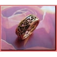 thumbnail image 2 of Size 12 Solid copper Celtic Knot band ring CTR3411 - 1/4 of an inch wide - Sizes 5 to 13, 2 of 3