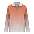 thumbnail image 6 of Namayuj Mens Zip Up Sweatshirts Basic Gradient Round Neck Sweatshirt Lightweight Pullover Tops Stand Collar Winter Long Sleeve Shirts, 6 of 6
