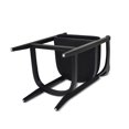 thumbnail image 4 of Americana Mid-Century Modern 26" Cane Back Counter Stool,Jet Black Woven,Black Wood+Fabric+Rattan Furniture Dining Seating for Dining, 4 of 11