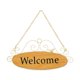 thumbnail image 5 of Letrero de bienvenida, adorno para colgar en la puerta delantera, placa de bienvenida decorativa de fácil instalación, letrero colgante de madera para Marco, 5 of 10