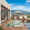 thumbnail image 2 of Tropical Summer Outdoor Rug 5x7 Ft, Non Slip Washable Area Rug, Boho Palm Leaves Botanical Watercolor Patio Rugs Carpet Runner, Large Floor Mat for Indoor/Outdoor Deck Porch Camping, 2 of 8