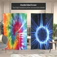 thumbnail image 2 of Oriental Furniture 6 ft. Tall Double Sided Tie Dye Canvas Room Divider - 3 Panel, 2 of 5