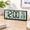 Black-14.5 inches, variant on 16" Large Digital Wall Mount Clock Count Down Timer Alarm Big Led Dst Temperature For Living Room Classroom Desk Xmas Birthday Gi